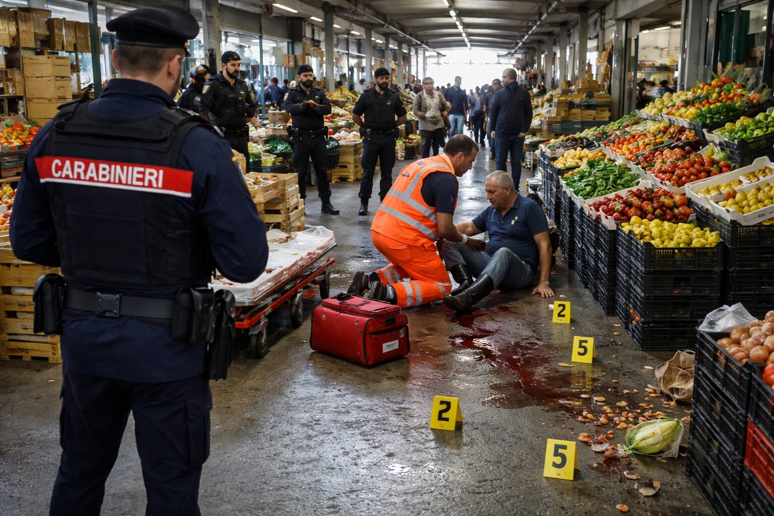 rapina mercato ortofrutticolo