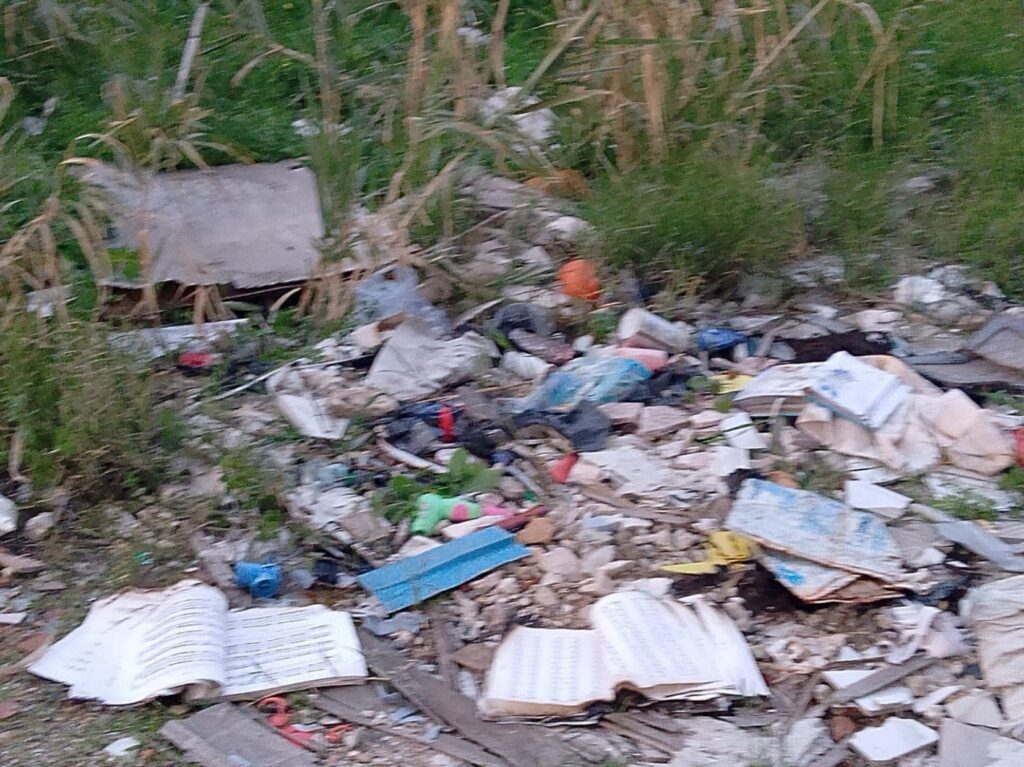 segnalazione rifiuti e degrado arghilla, modena coni e spiaggia sorgente