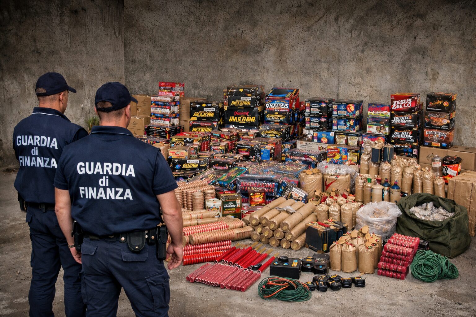 sequestro fuochi d’artificio gdf