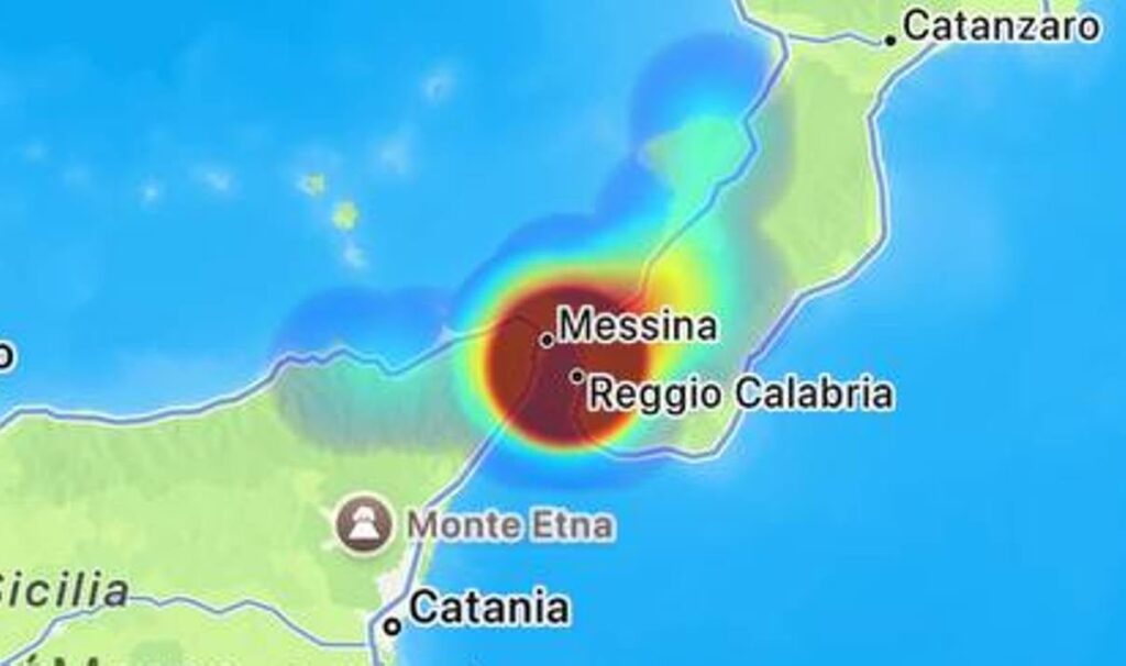 terremoto stretto di messina