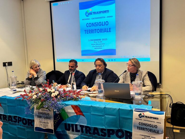 Uiltrasporti Sicilia: ieri il Consiglio Territoriale della della macro-area Messina, Caltanissetta ed Enna