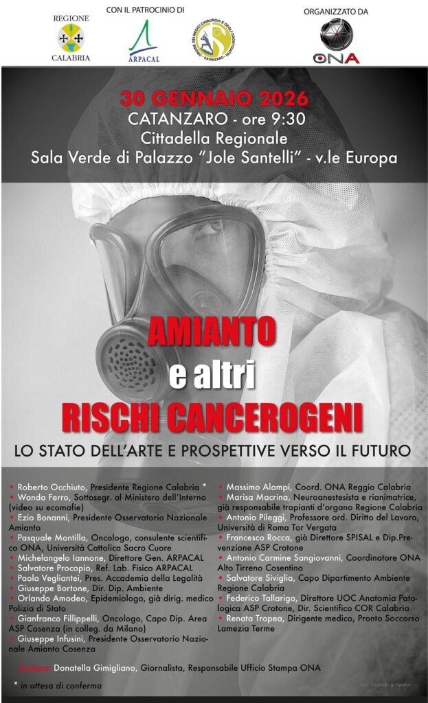 AMIANTO E ALTRI RISCHI CANCEROGENI - LOCANDINA