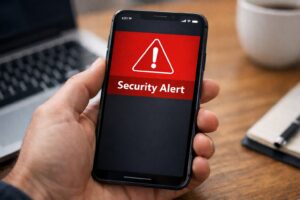 Allarme sicurezza messaggio telefono