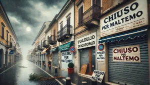 Attività commerciali chiuse maltempo