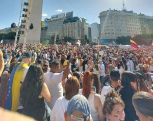 Festeggiamenti cattura Maduro Argentina