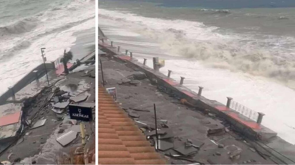 Furci siculo lungomare distrutto