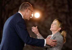 Giorgia Meloni e Friedrich Merz