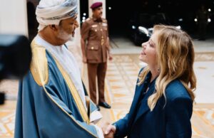 Giorgia Meloni e sultano Oman