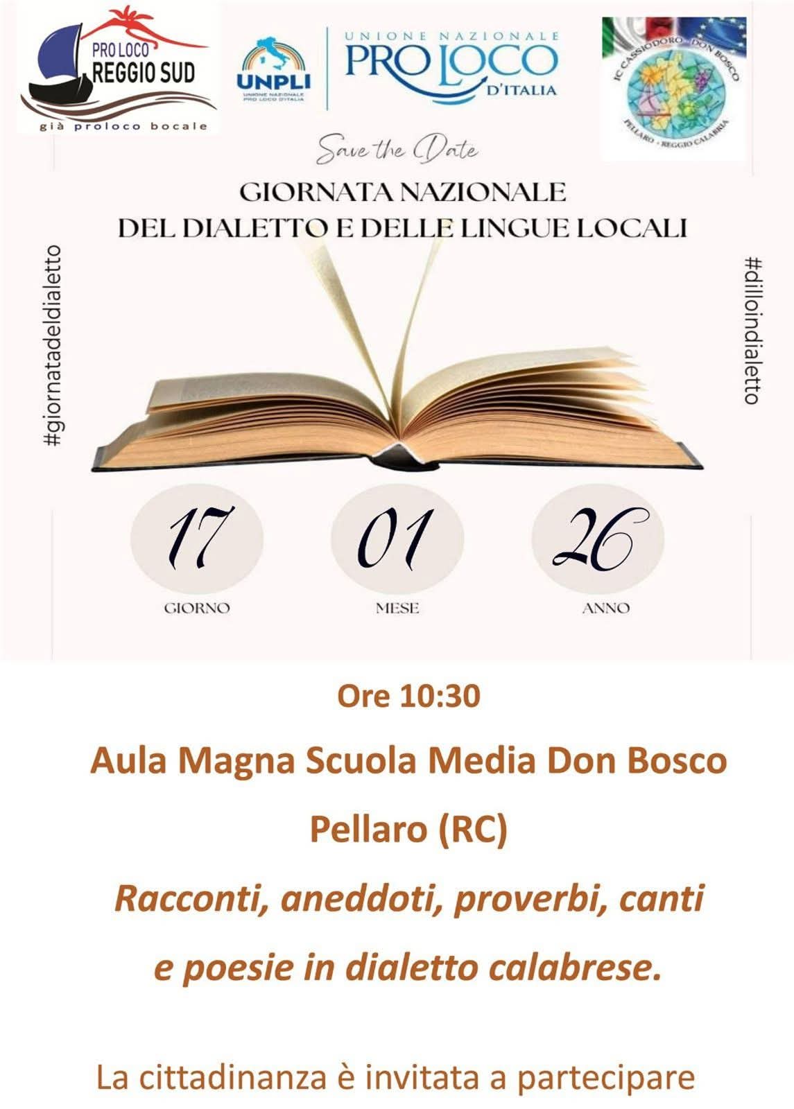 Giornata Internazionale del dialetto e delle lingue locali