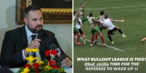 Justin Davis screen mancato rigore acr messina