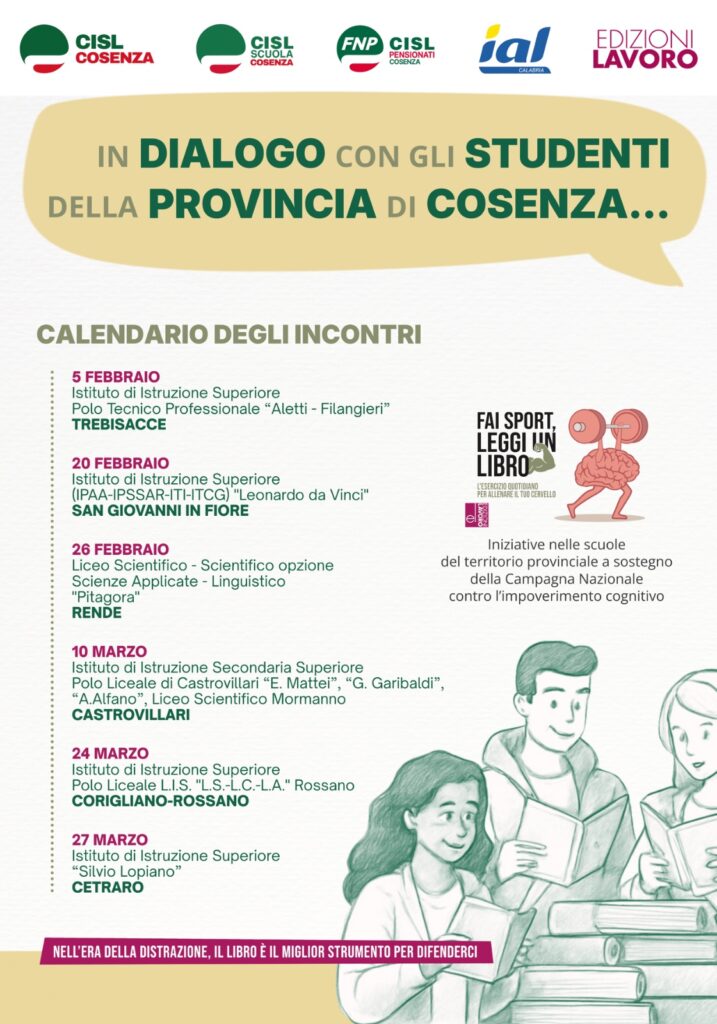 Locandina Fai sport Leggi un libro