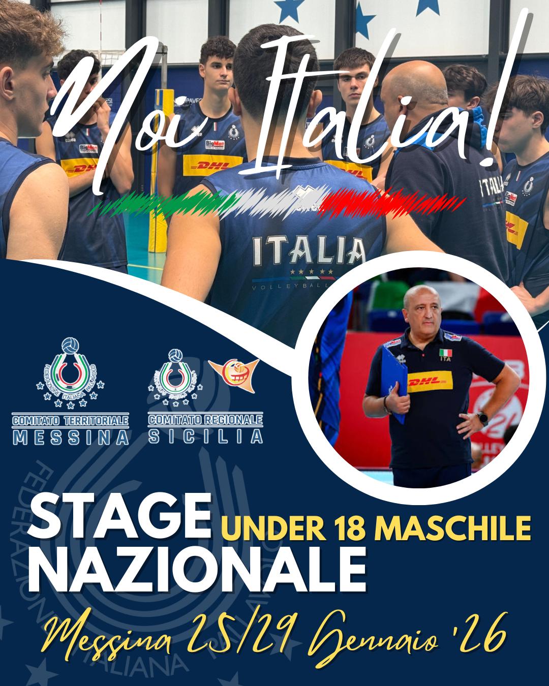 Locandina stage Italia Volley U18