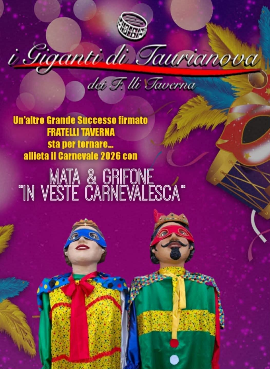 Mata e grifone giganti carnevale