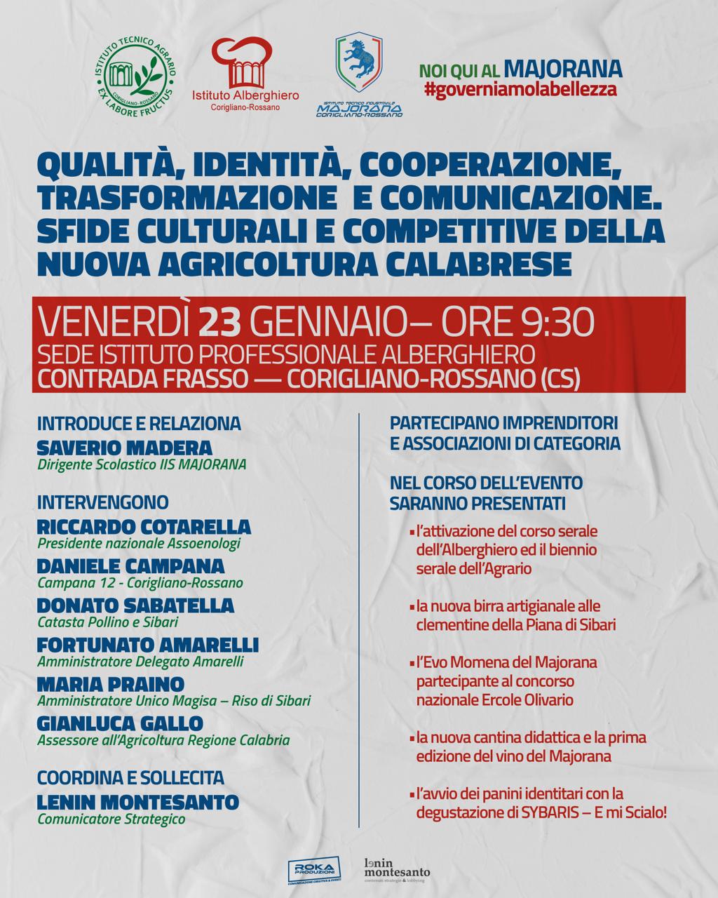 Nuove sfide agricoltura Corigliano-Rossano