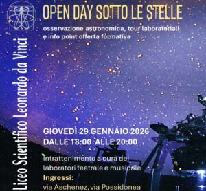 Open Day sotto le stelle Liceo L. Da Vinci