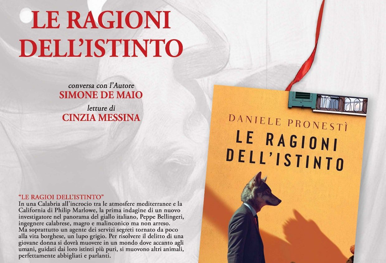 Pronestì locandina presentazione libro le ragioni dell’istinto