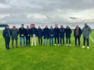 Rappresentanti Reggina Soseteg e Versace sul campo numero 1 del Sant'Agata