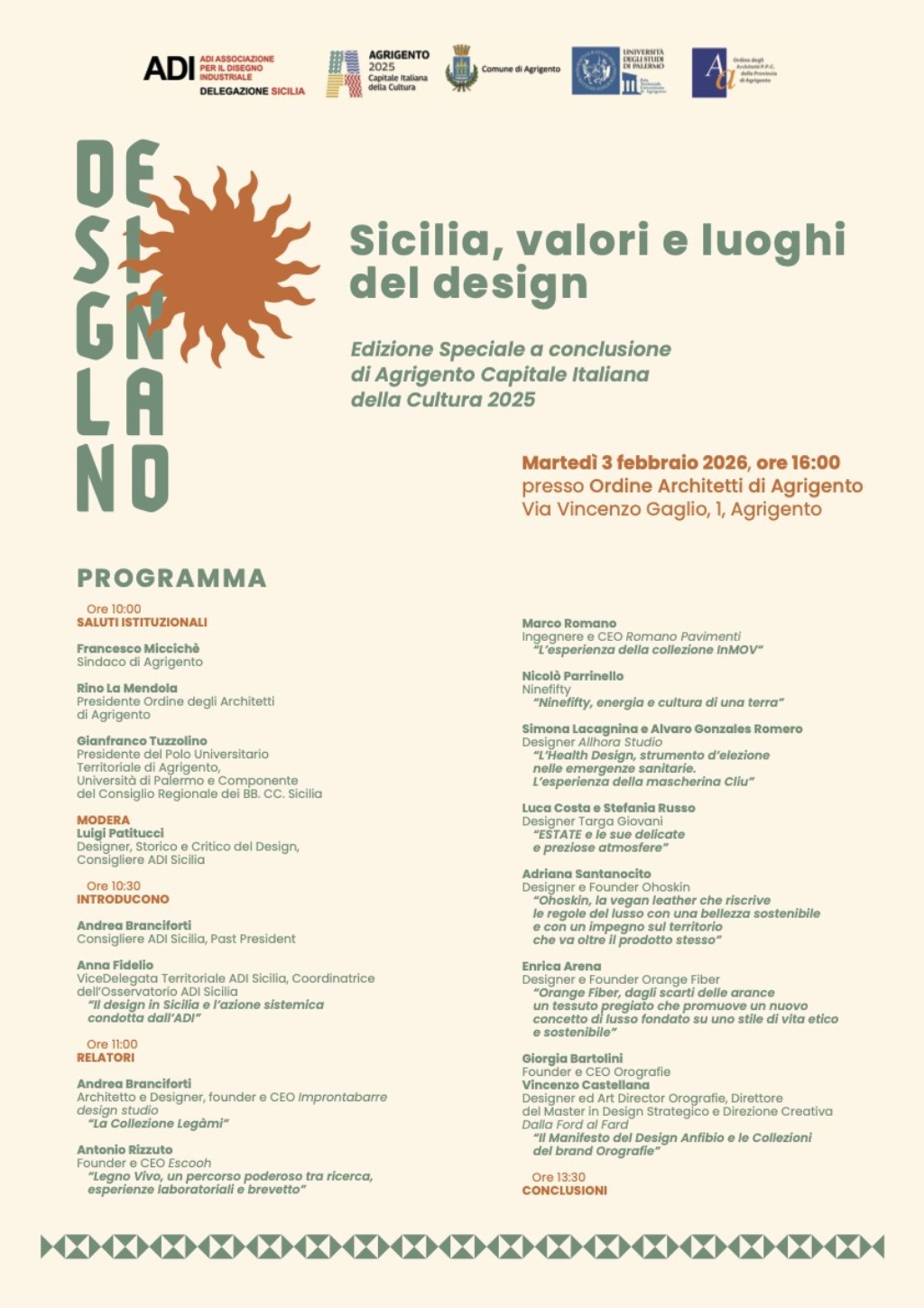 Sicilia, valori e luoghi del design