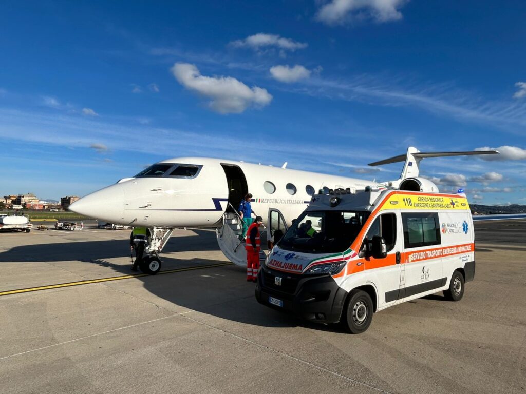 Soccorso medico da Catania a Roma