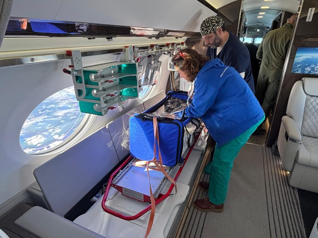 Soccorso medico da Catania a Roma