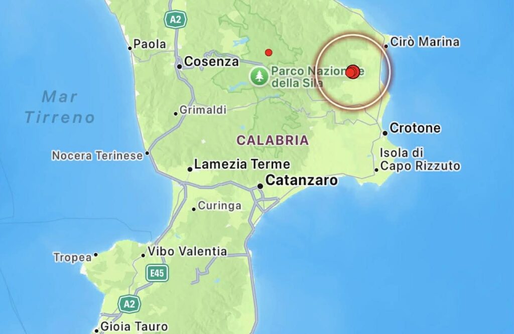 Terremoto Crotone