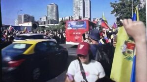 Venzuelani festeggiano in Cile