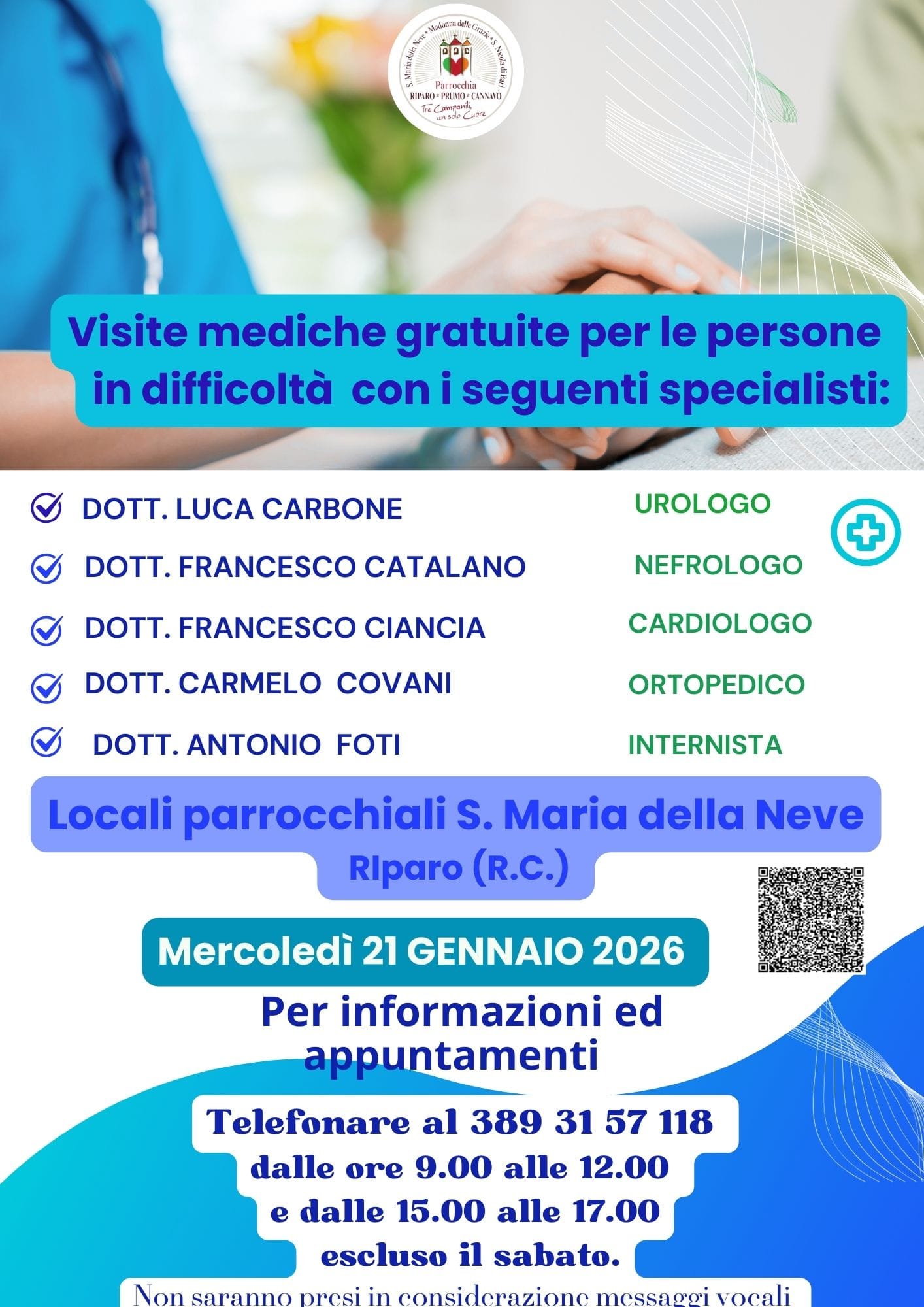 Visite mediche gratuite reggio calabria