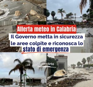 allerta meteo calabria nicola irto