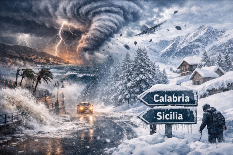 allerta meteo calabria sicilia gennaio 2026