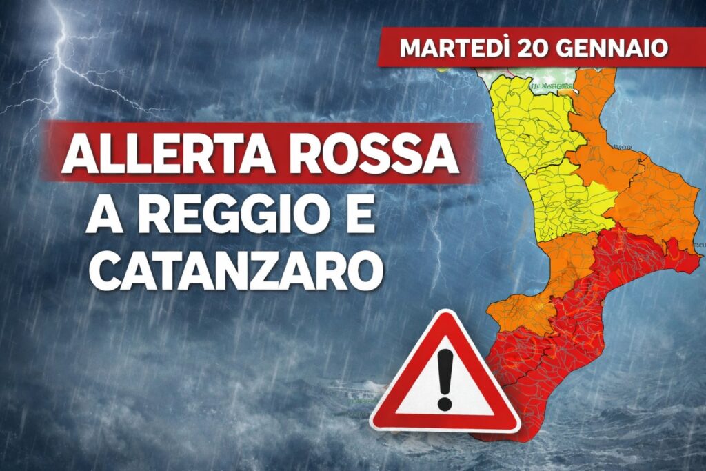 allerta meteo rossa calabria