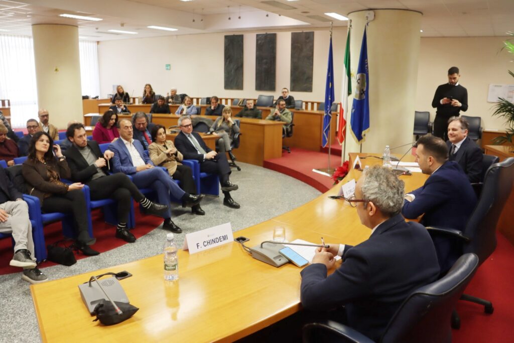conferenza stampa nuovo auditorium calipari
