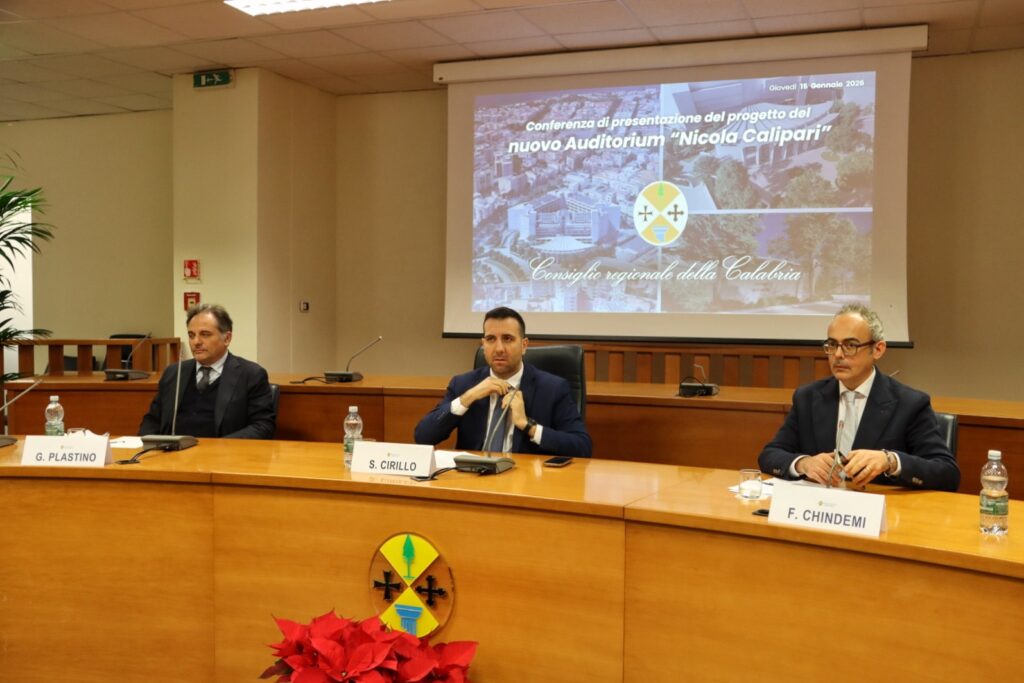 conferenza stampa nuovo auditorium calipari
