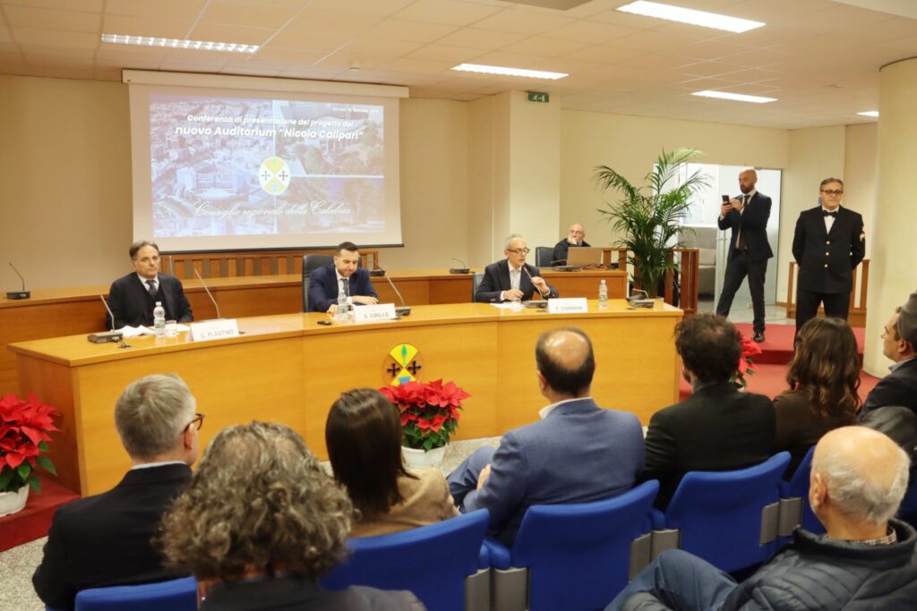 conferenza stampa nuovo auditorium calipari