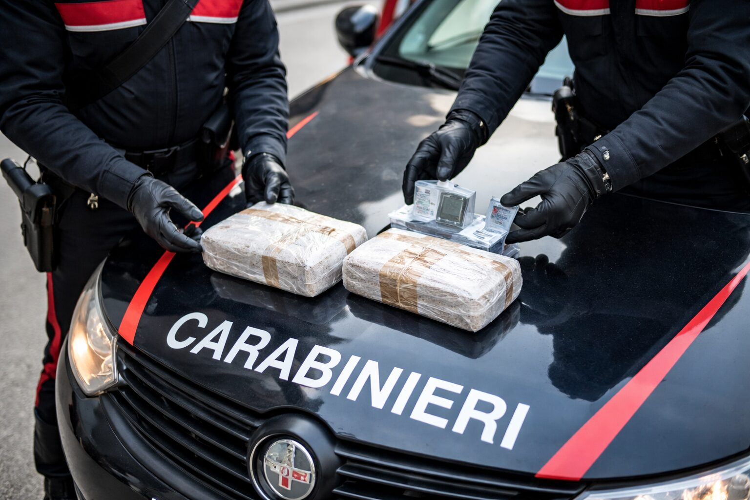 droga auto carabinieri