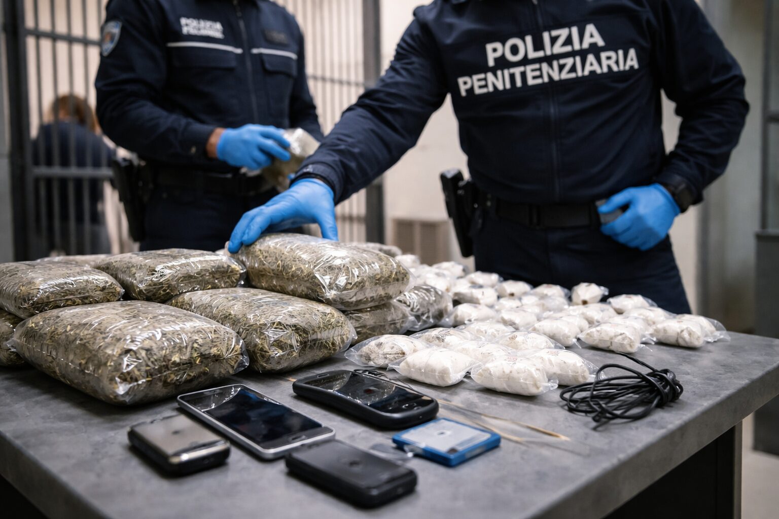 droga carcere polizia penitenziaria