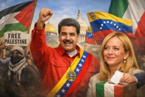 free palestine maduro e meloni