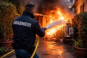 incendio carabinieri