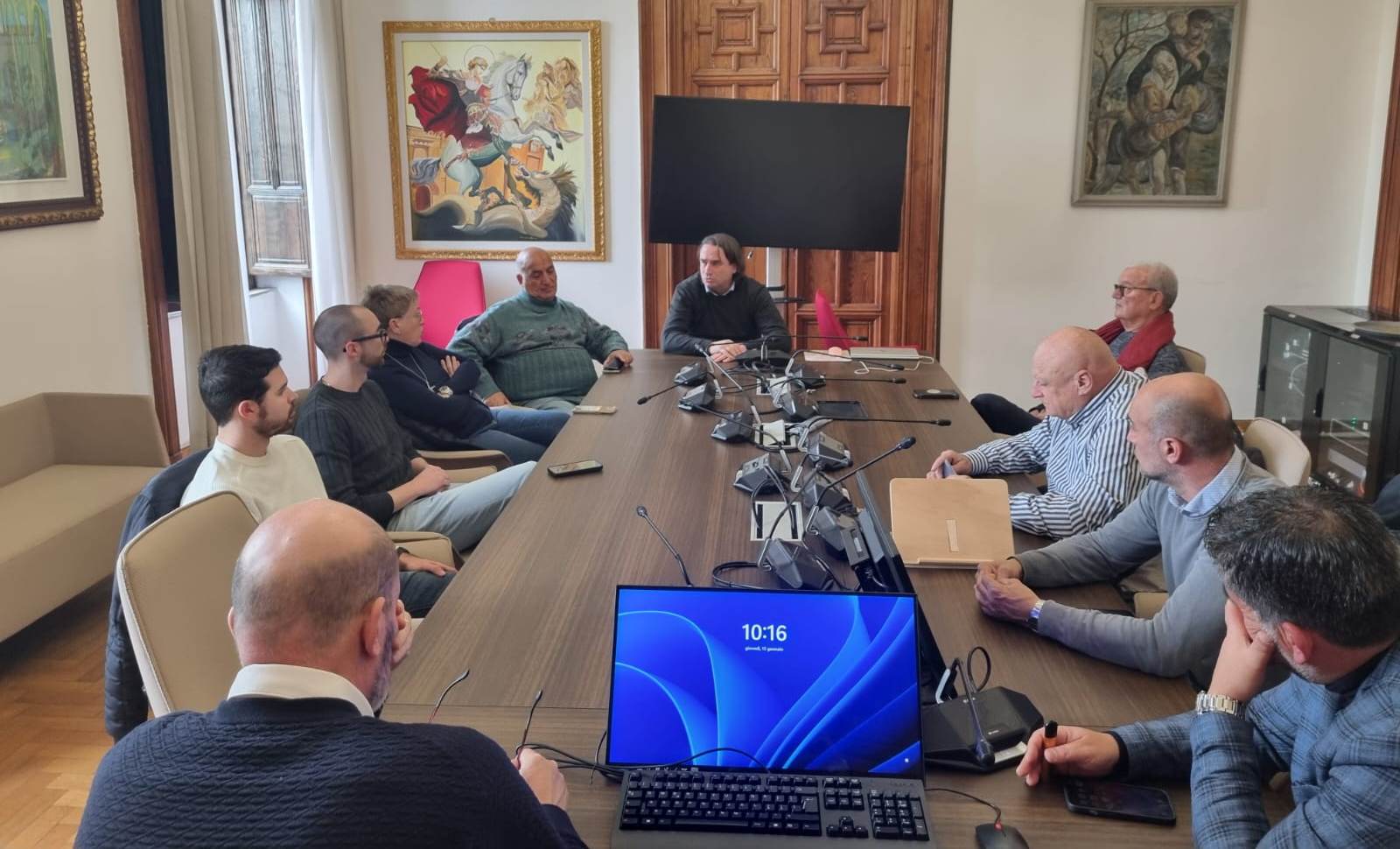 incontro società di atletica comune di Reggio