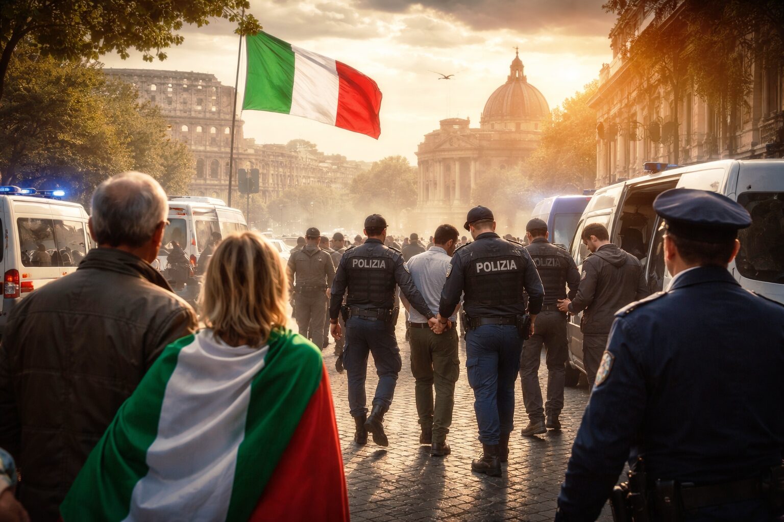 italiani polizia a roma