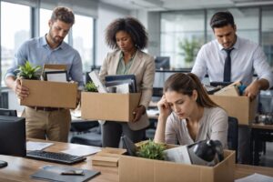 lavoratori disperati a rischio licenziamento