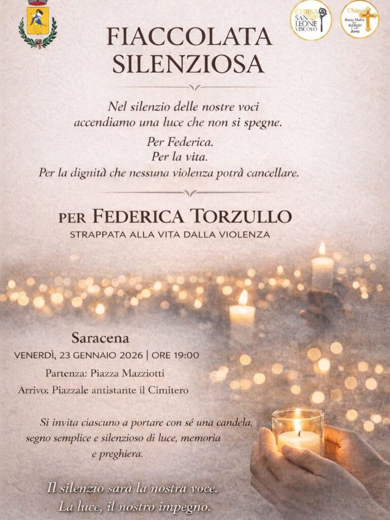 manifesto evento fiaccolata federica torzullo