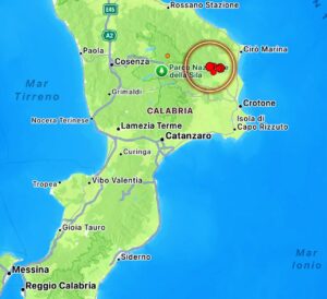 mappe terremoto crotone