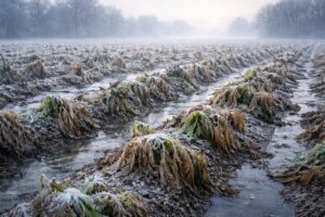 ondata di gelo che provoca danni alle colture
