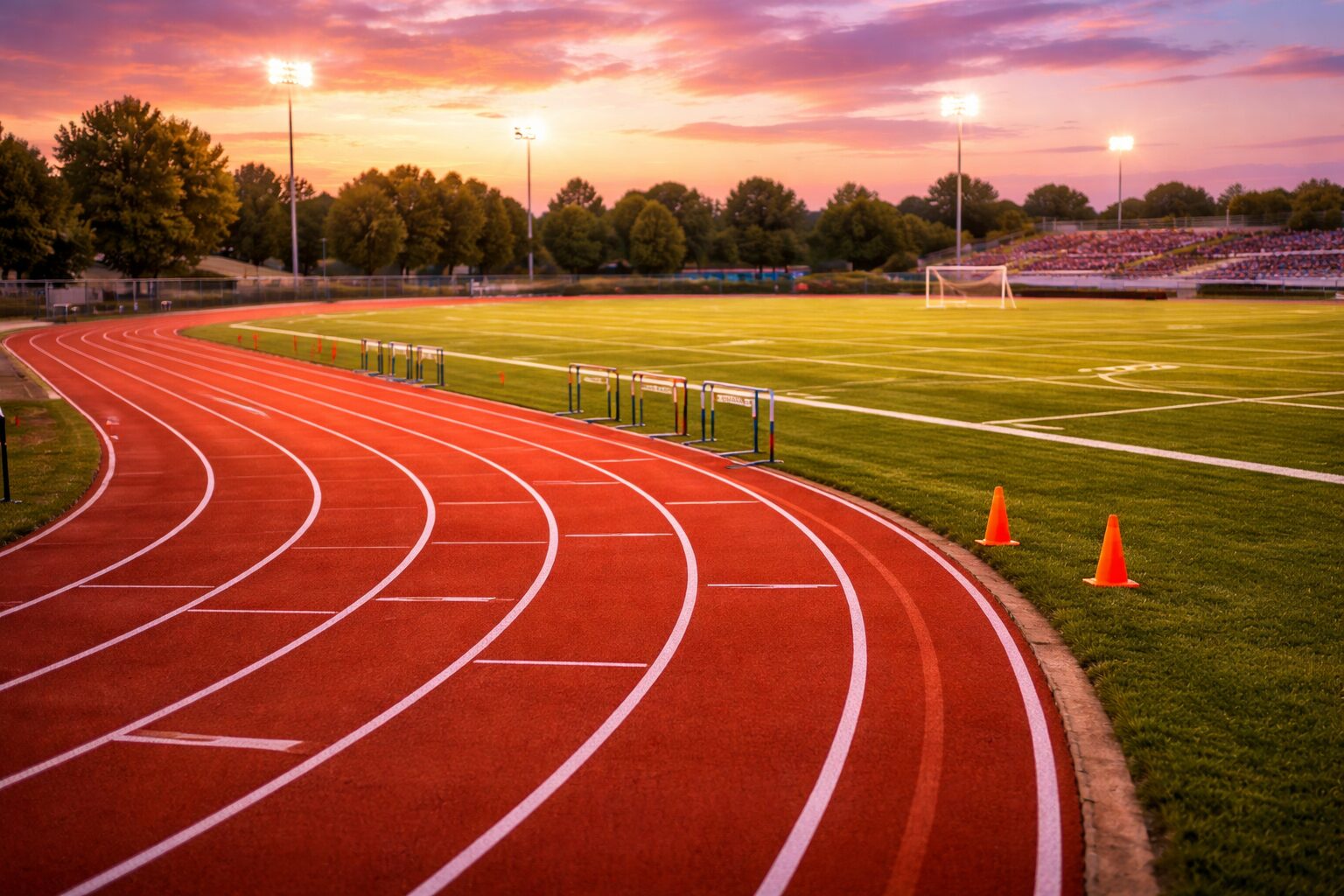 pista di atletica impianto sportivo