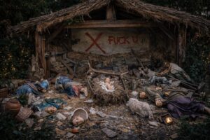 presepe vandalizzato
