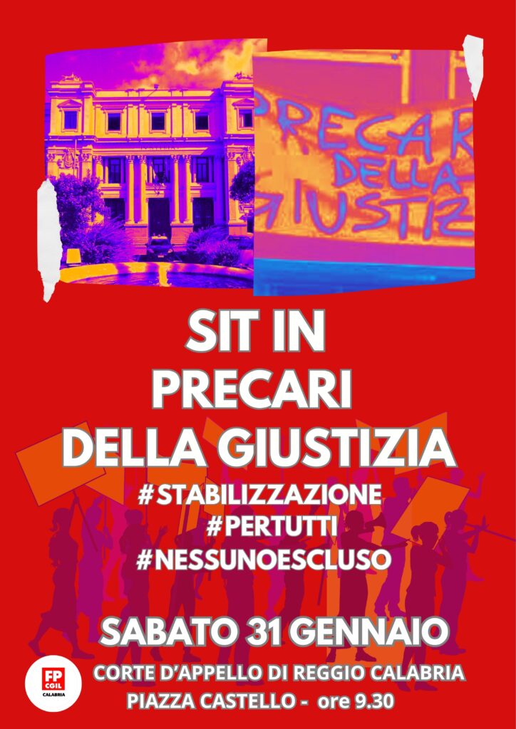 sit in giustizia fp cgil reggio