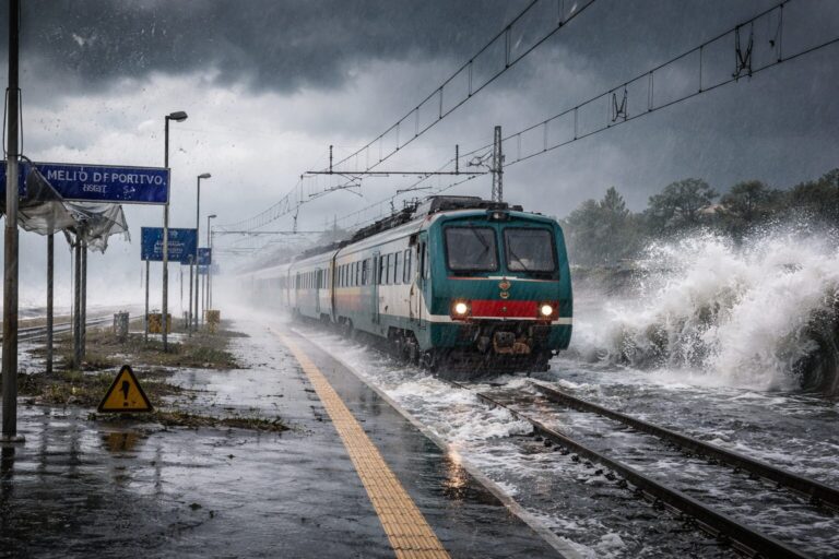 treni maltempo