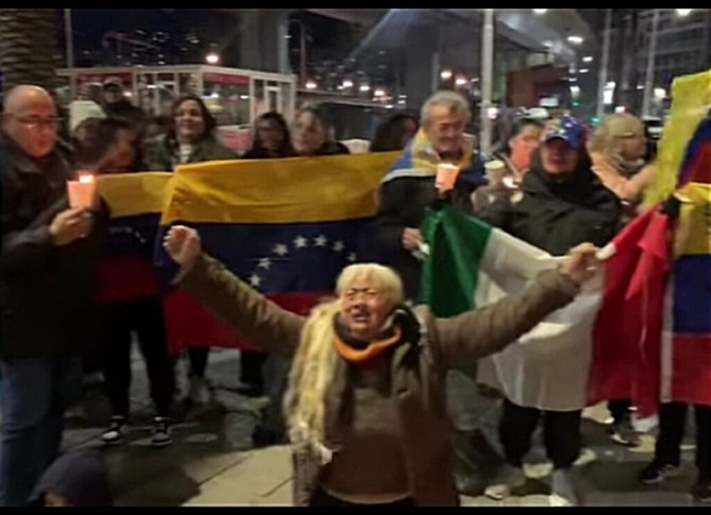 venezuelani festeggiano