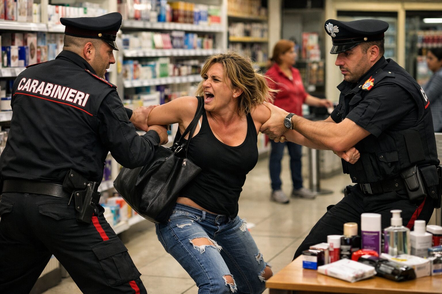 Donna arrestata