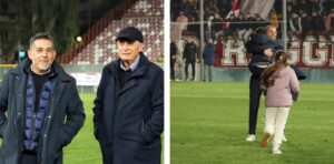 Brunetti e Ballarino, Torrisi festeggia coi figli
